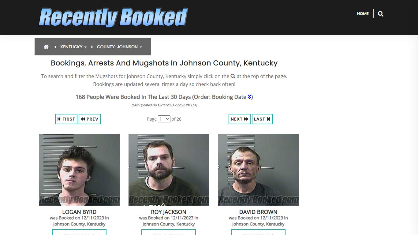 Bookings, Arrests and Mugshots in Johnson County, Kentucky